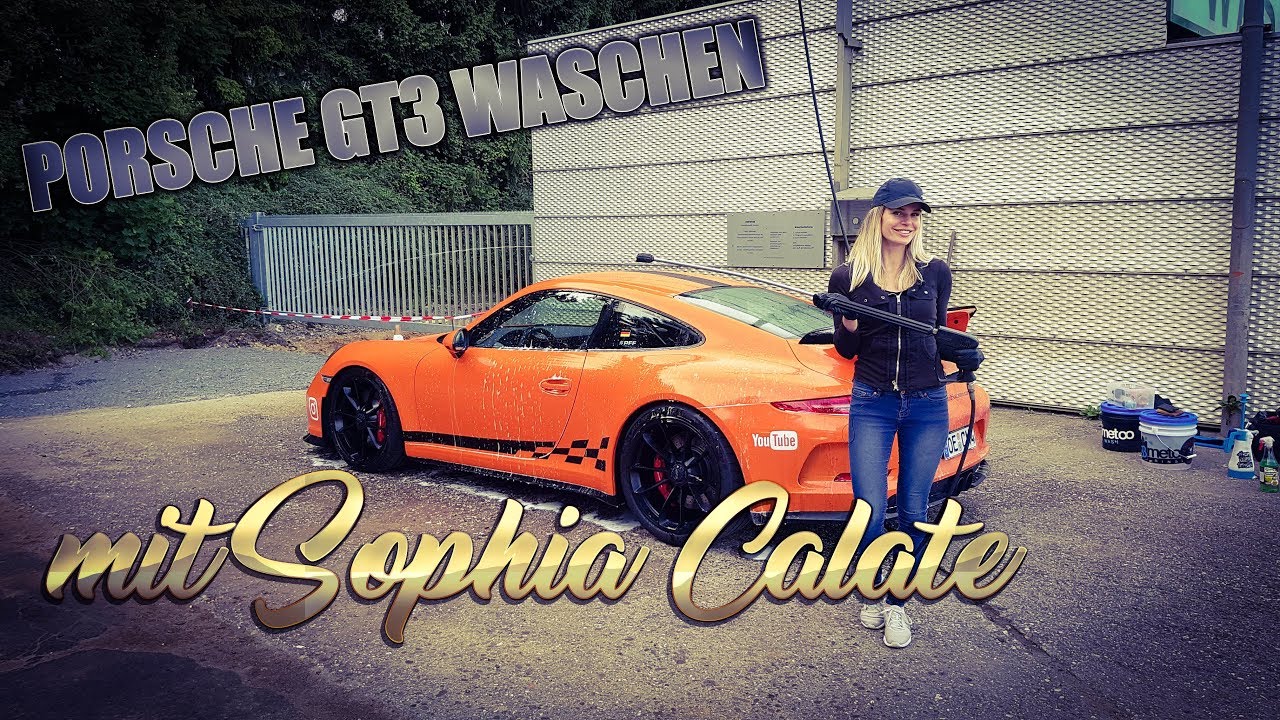 Porsche 911 GT3 waschen mit Sophia Calate | Folierten GT3 waschen und chemical Guys Wrap Detailer