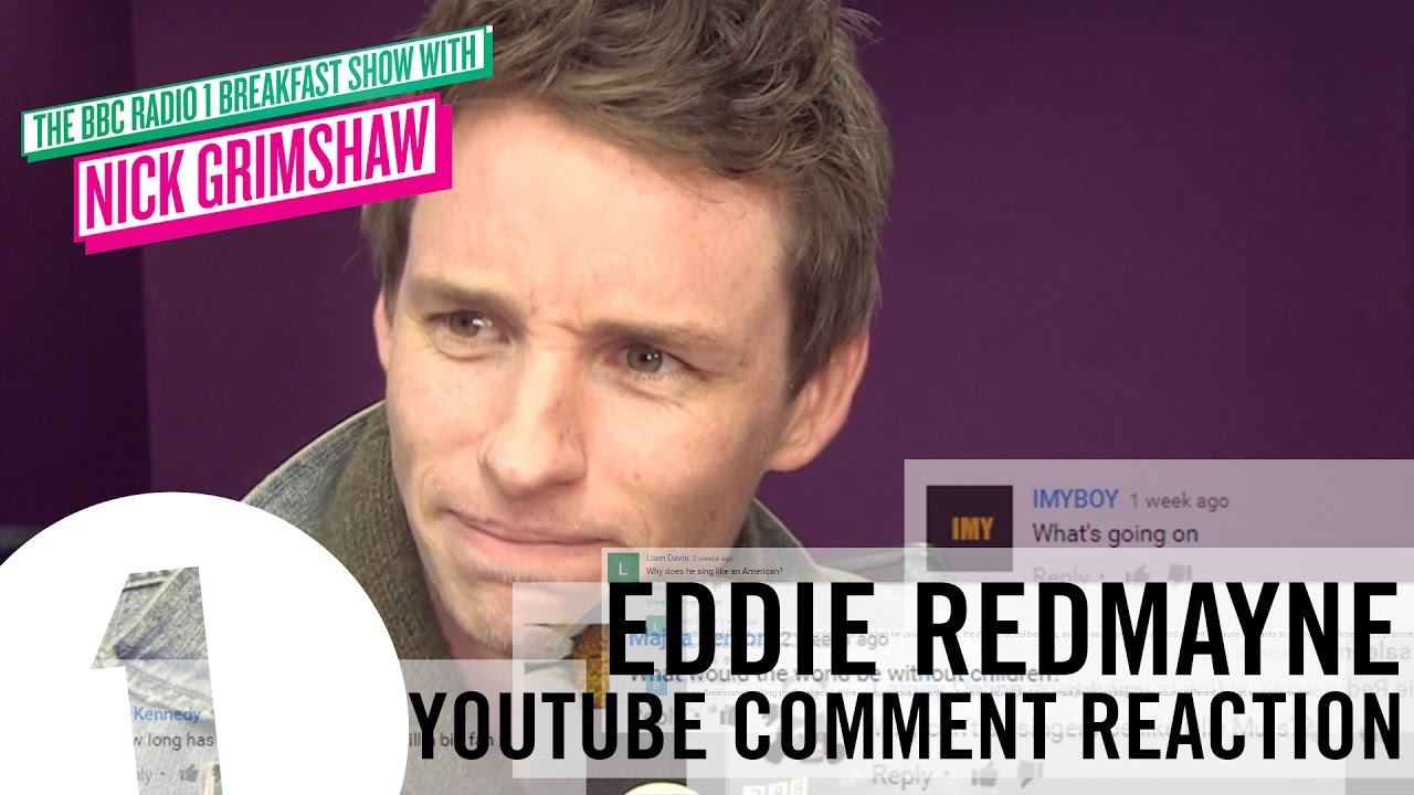 Eddie Redmayne - Youtube Comment Reactions