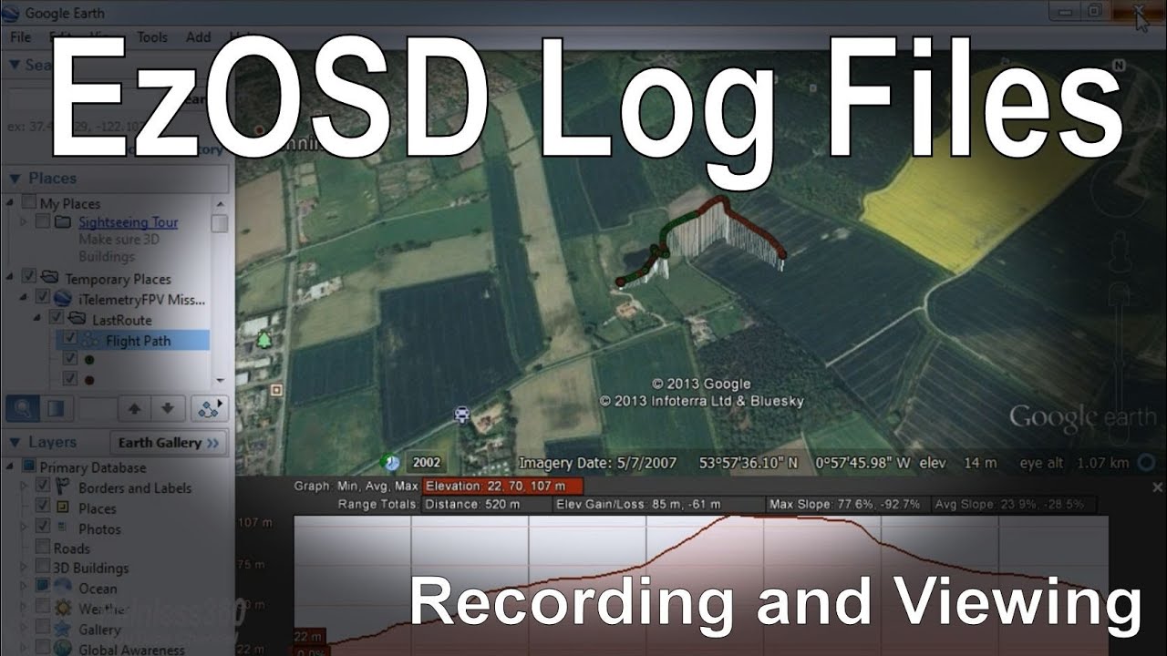 EzOSD - How to view the ImmersionRC OSD mission logs (.csv and .kml files)