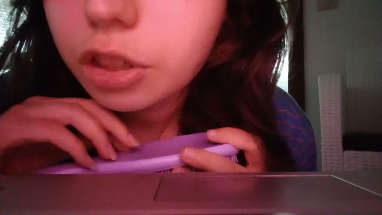 my FIRST ever ASMR video!! (lo-fi, close-up whispering & random triggers)