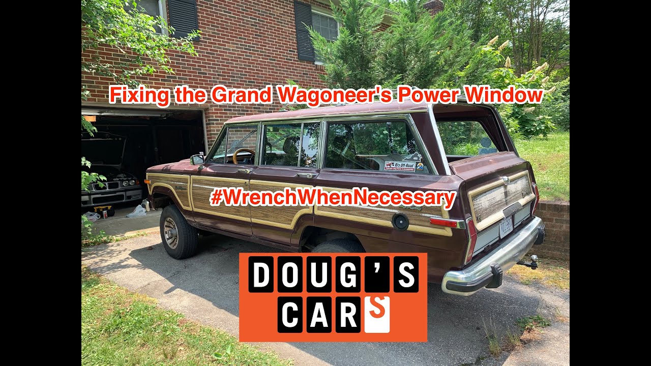 Ремонт направляющей гибкого стеклоподъемника на Jeep Grand Wagoneer.
