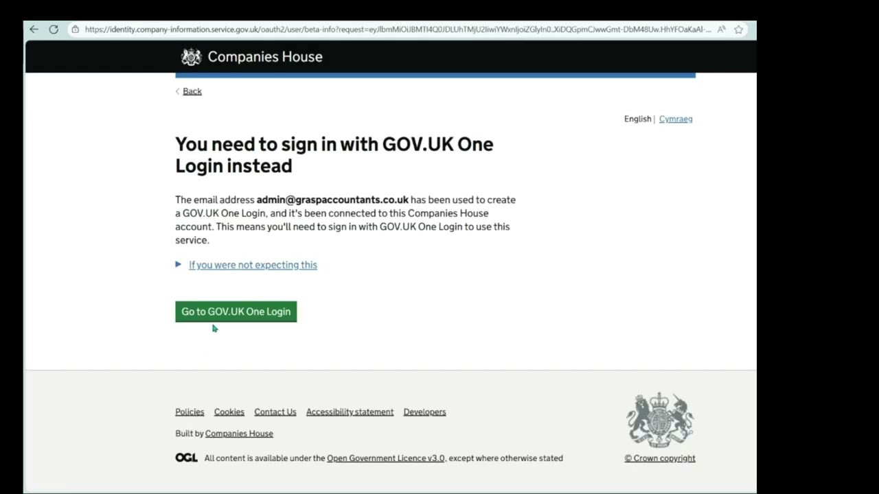 Companies House Personal Code Walkthrough