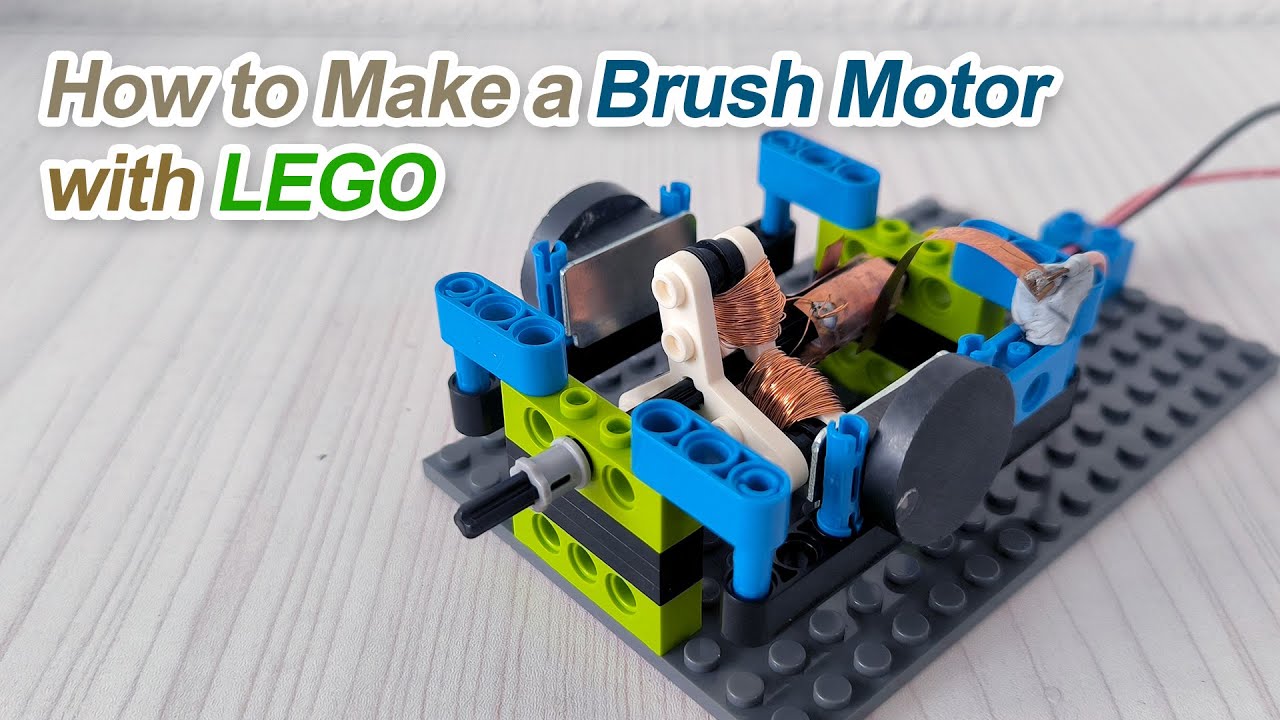 How to Make a Brush Motor with LEGO | DIY DC Motor