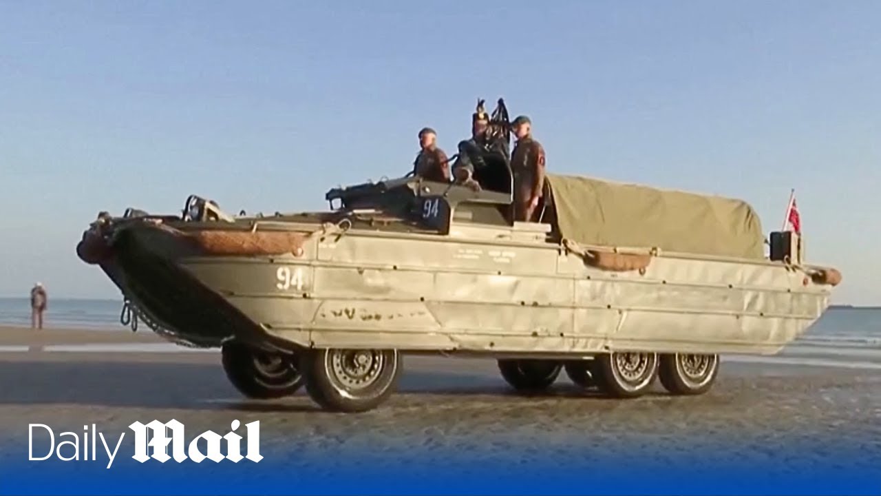 Sun rises over Normandy beach on D-Day 80th anniversary