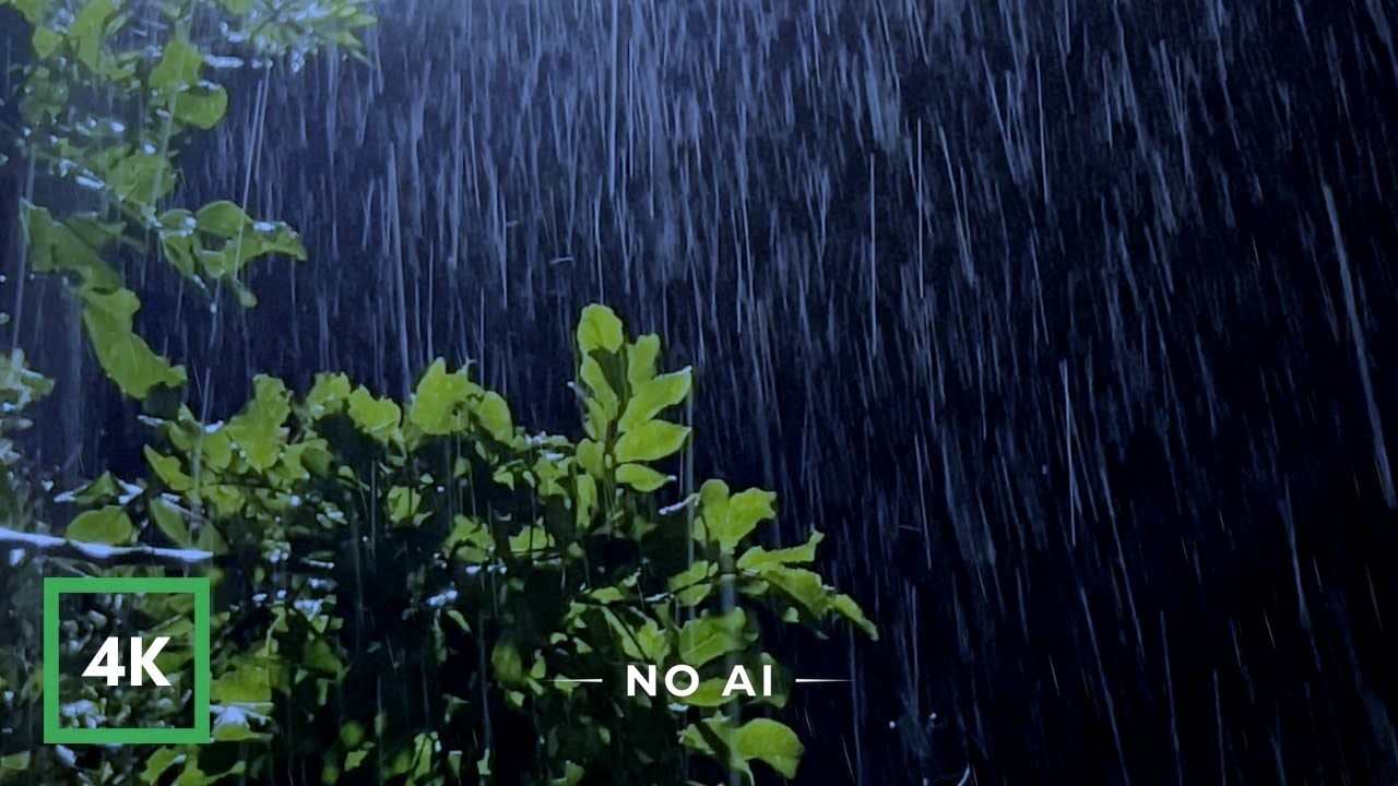 Gentle Rain Sound to Sleep Fast & Beat Insomnia. Soft Rain Sounds to Study, Relax