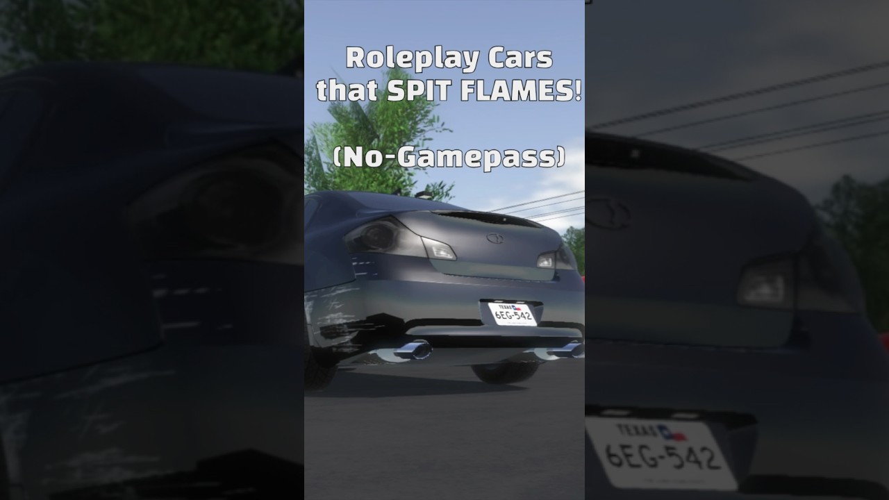 No-Pass Cars in Greenville that SHOOT FLAMES! #greenville #greenvilleroblox #shorts