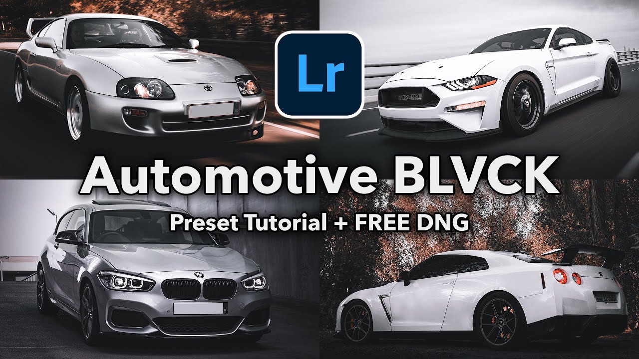 Automotive BLVCK Lightroom Preset | Editing Tutorial + FREE DNG | Enhance Your Car Photography!