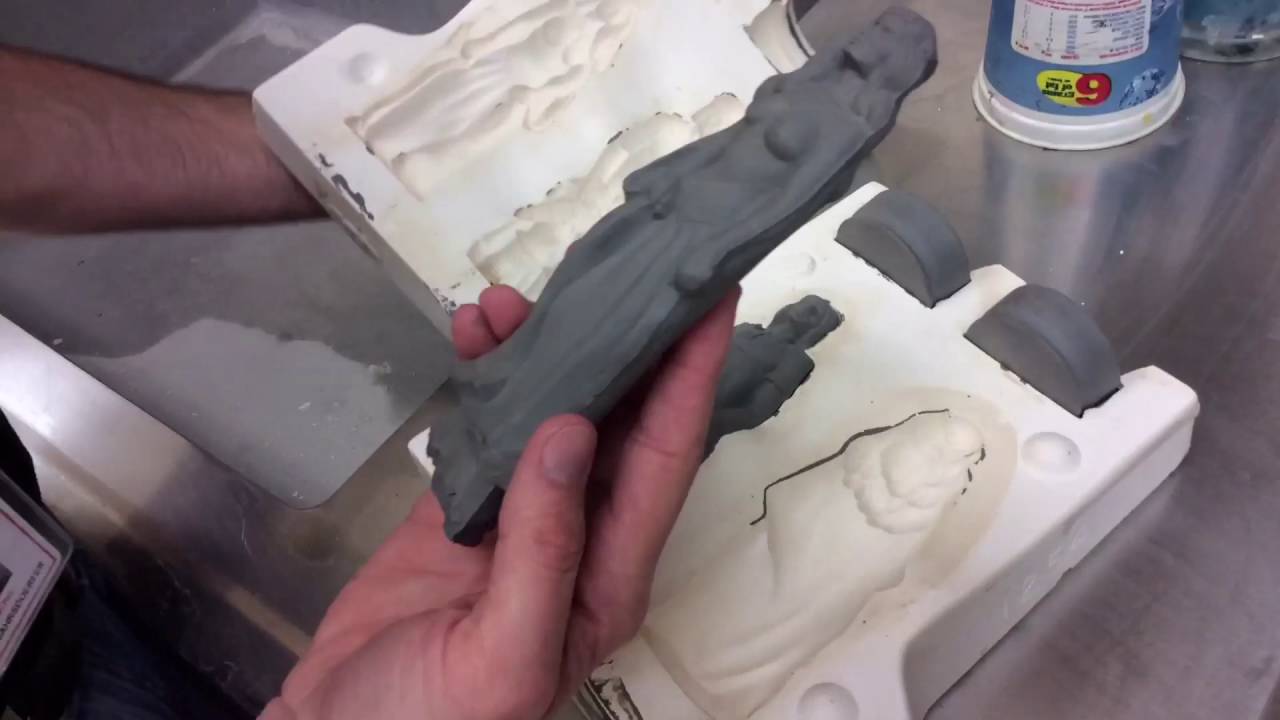 Slip casting chess pieces