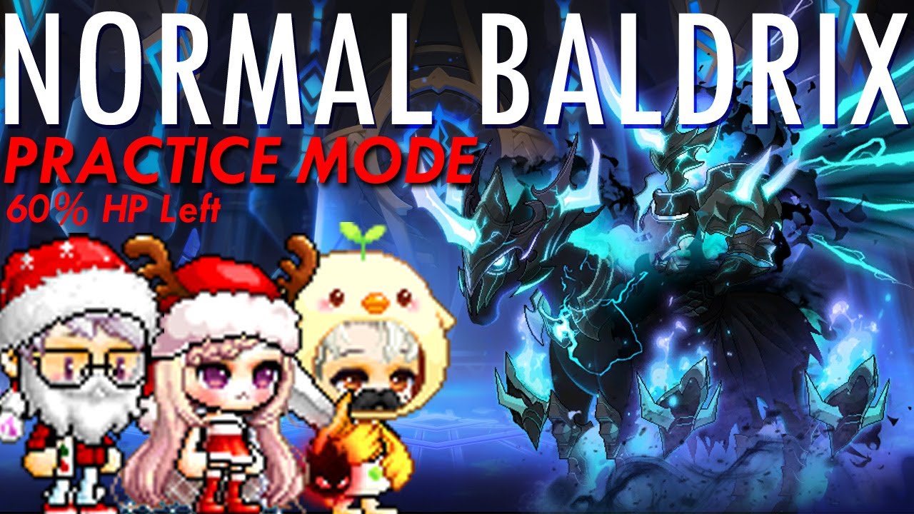 Maplestory Reboot Kronos Normal Baldrix Practice Mode (Kinesis x Bishop x Adele) 60% HP Left.