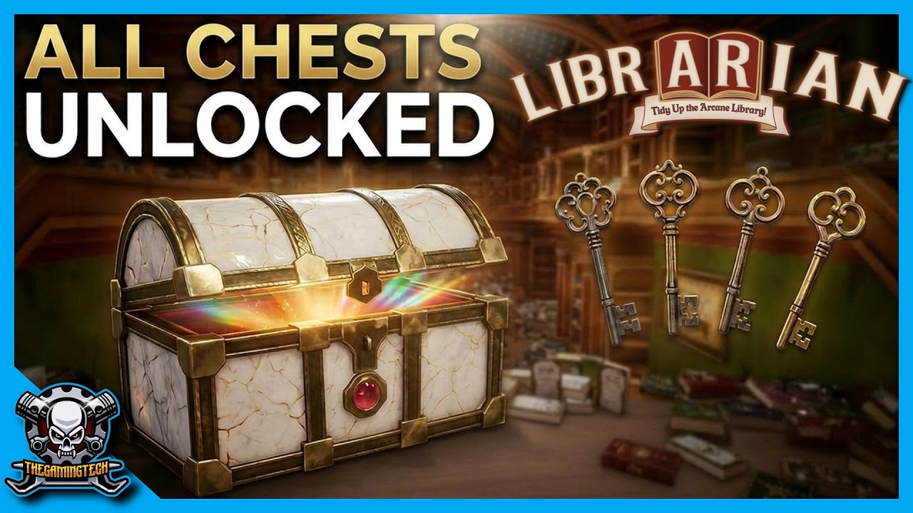 Find All 4 Keys & Unlock Every Chest - Librarian Arcane Library Guide