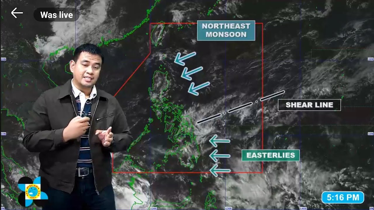FEBRUARY 21, 2026 5 PM PAGASA WEATHER UPDATE #dostpagasa #weather #amihan #shearline #video #news 