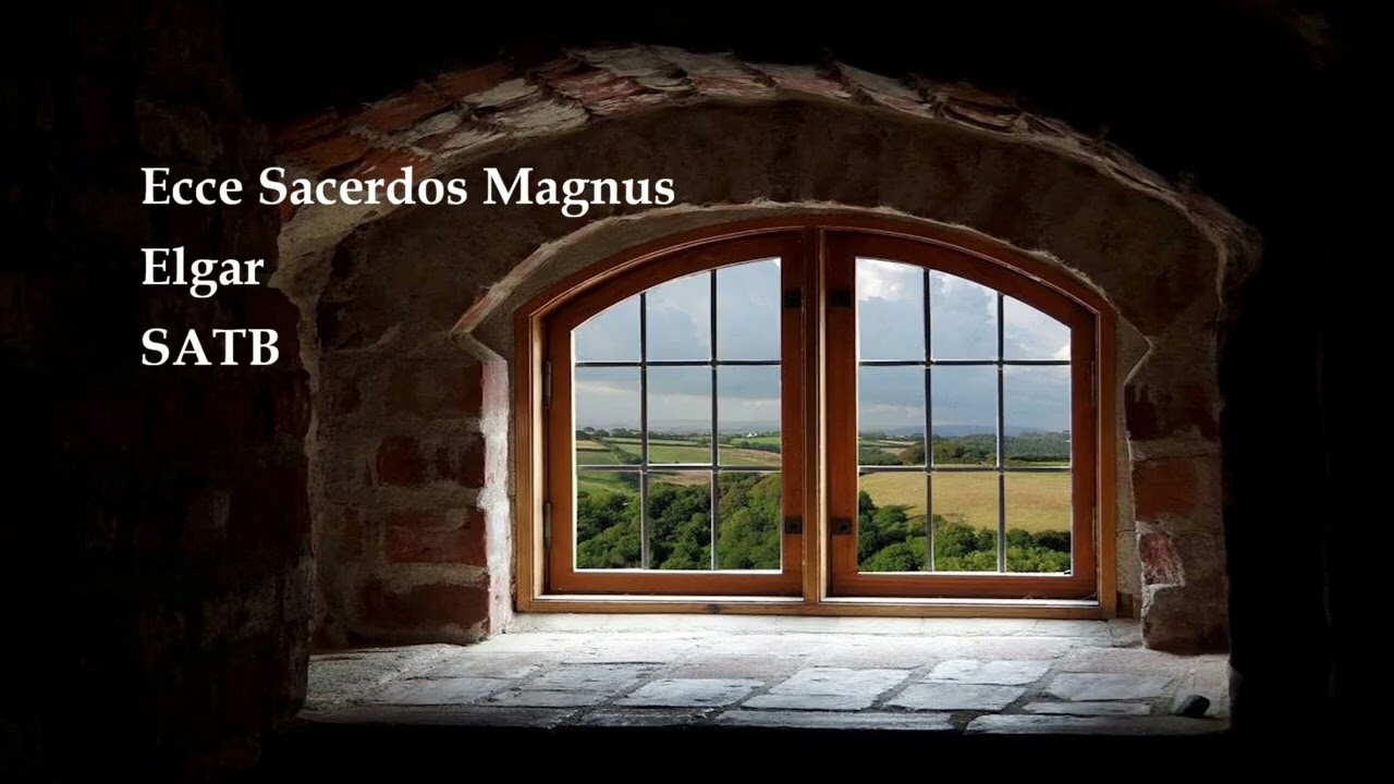 Ecce Sacerdos Magnus, Elgar, SATB, StrFg- Org, v4s
