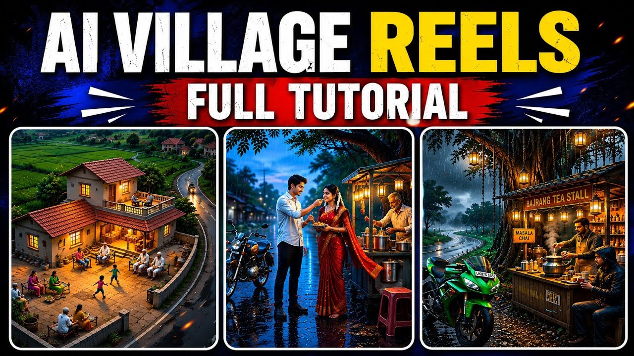 AI Se Viral Village Reels Kaise Banaye? Full Tutorial 2026 || Ai Art Reels Video Kaise Banaye
