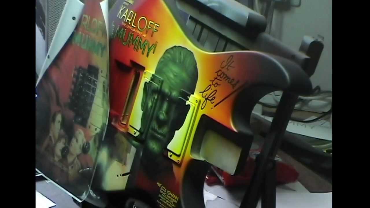 Metallica Kirk Hammett Mummy custom airbrushed guitar