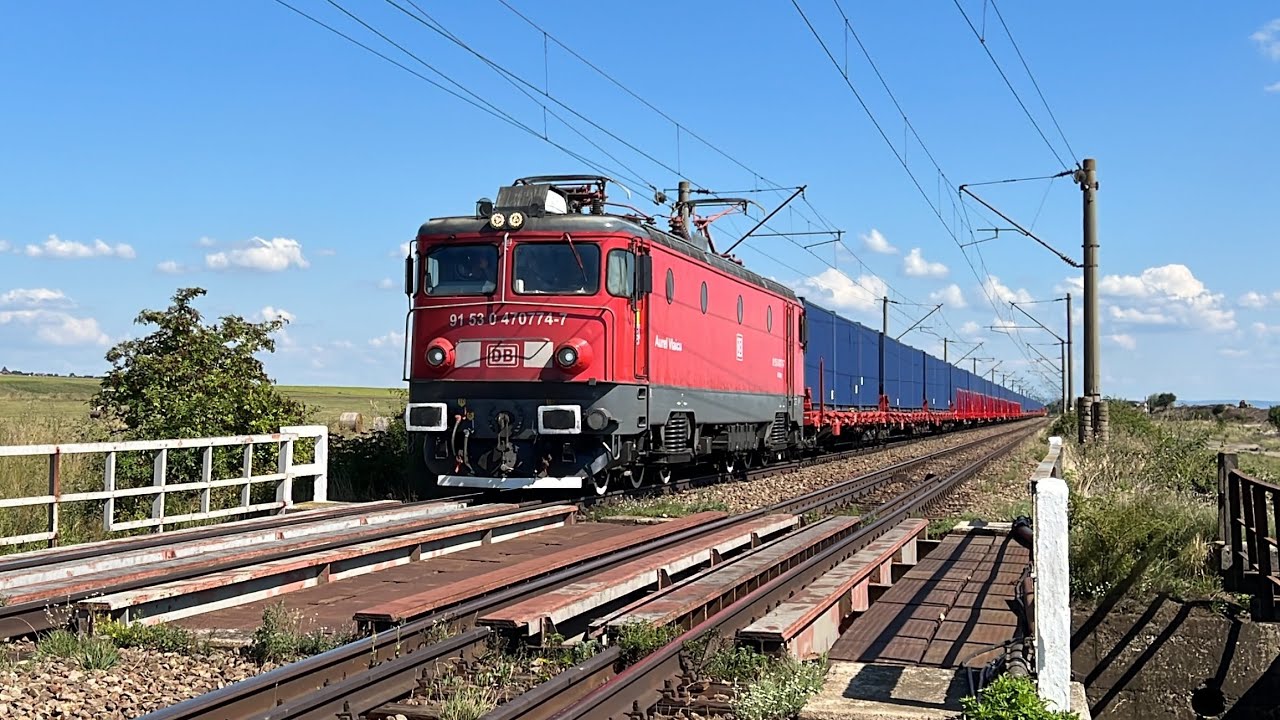 Tren marfar DB Cargo Romania cu super mecanici de nota 10 ! Salutari colegilor ! 12.08.2023 !
