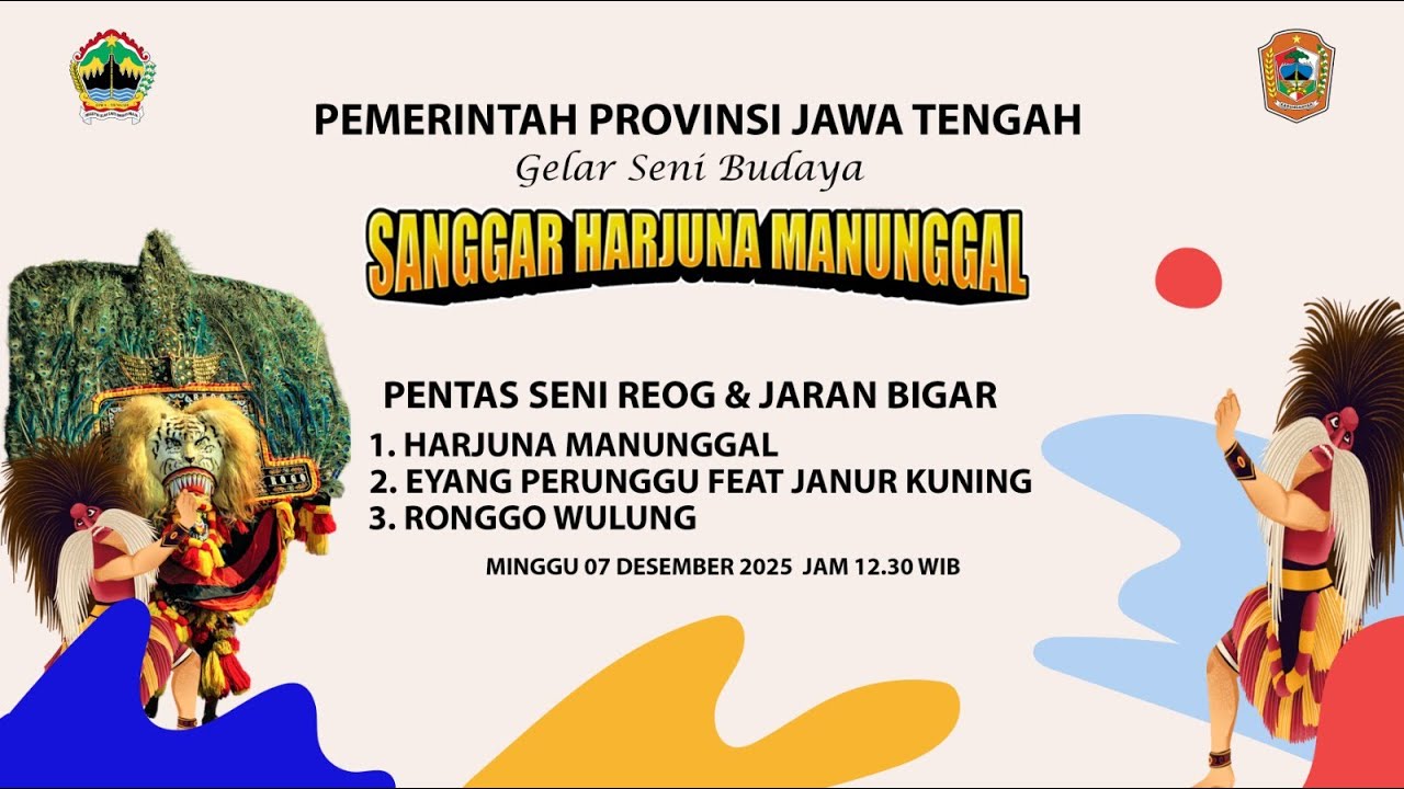 LIVE STREAMING GELAR SENI BUDAYA REOG DAN JARAN BIGAR  SANGGAR HARJUNA MANUNGAL