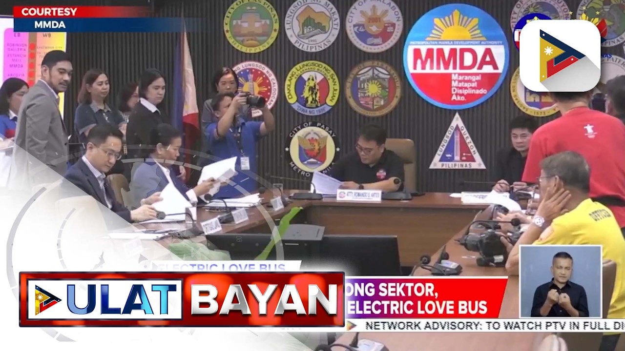 MMDA at pribadong sektor, lumagda ng kasunduan para sa Electric Love Bus Project para sa libre...