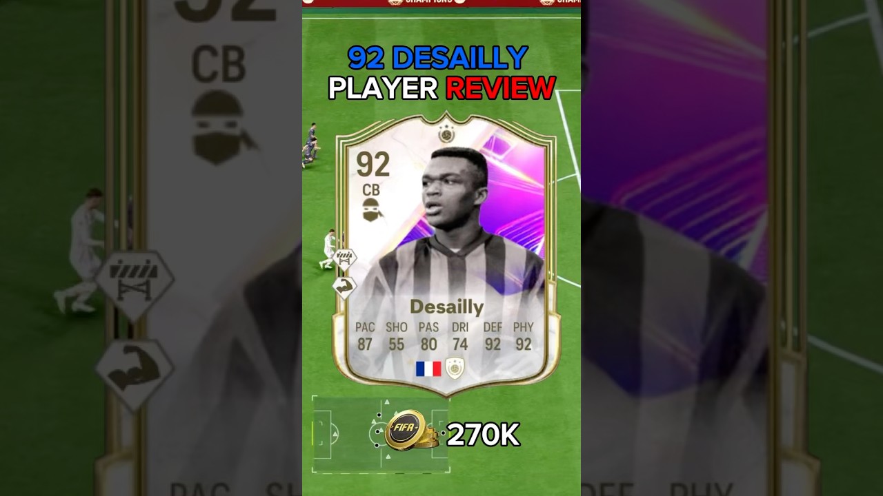 92 Dreamchasers icon DESAILLY player review ea fc 25 #shorts #short #eafc25 #fc25
