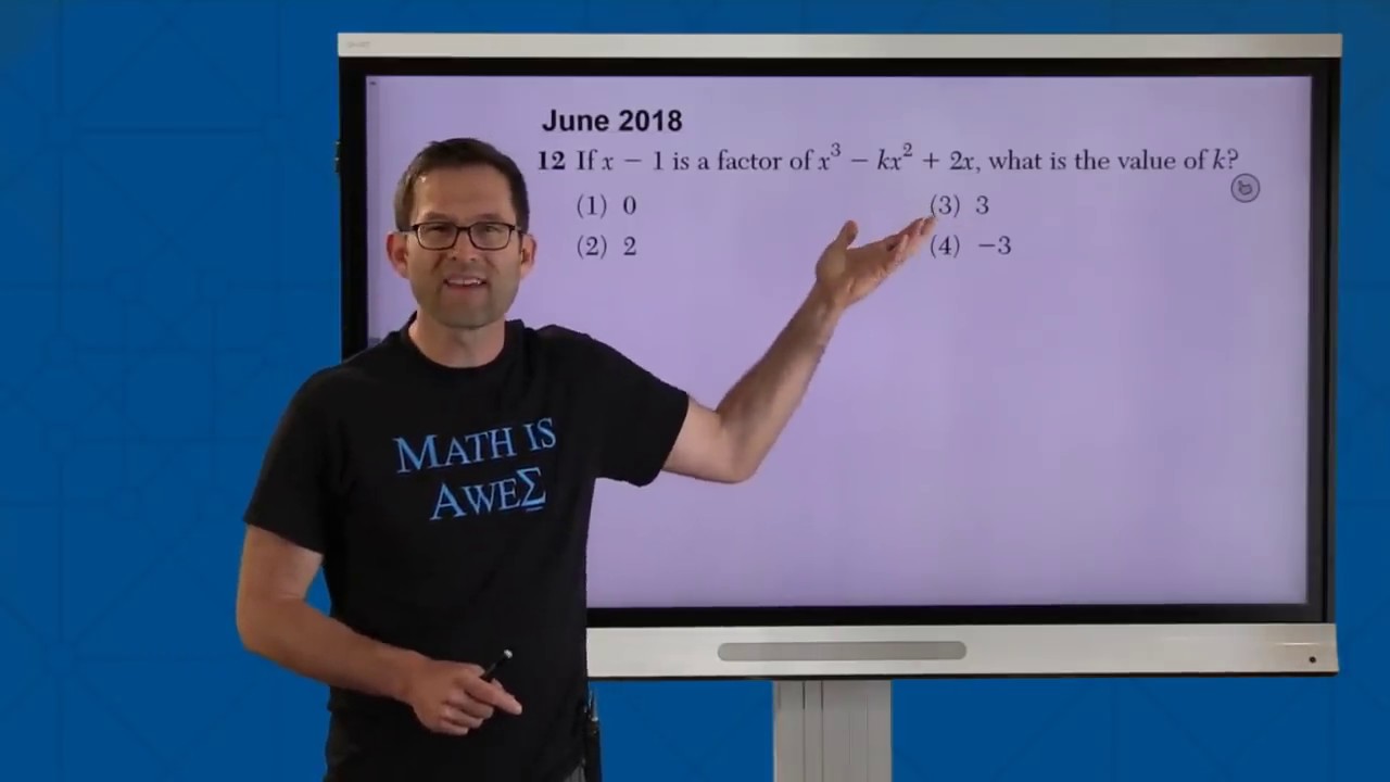 Algebra II eMath Review Hour 1 (2019)