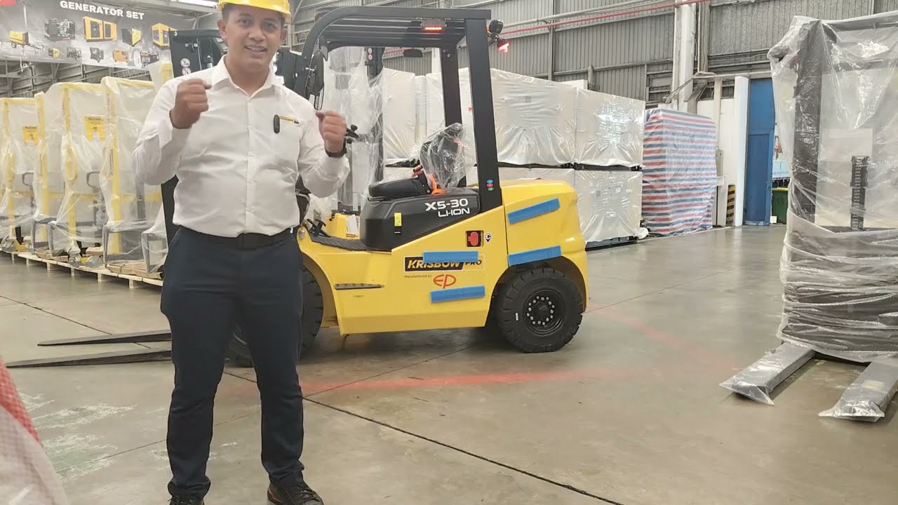 Forklift Elektrik New Varian Krisbow Pro. X5 - Series Cap. 3 ton... Josss kawan