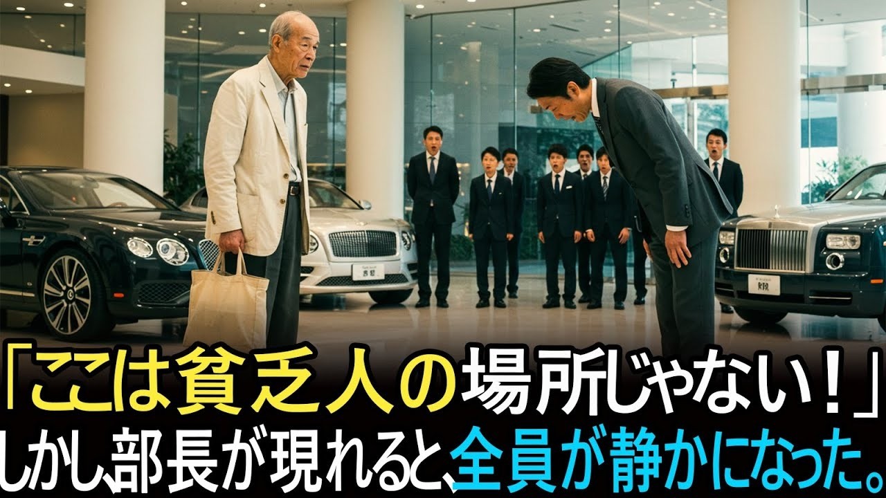 「ここは貧しい者の来る場所ではない」――みすぼらしい老人が高級車ショールームから追い出された。しかし