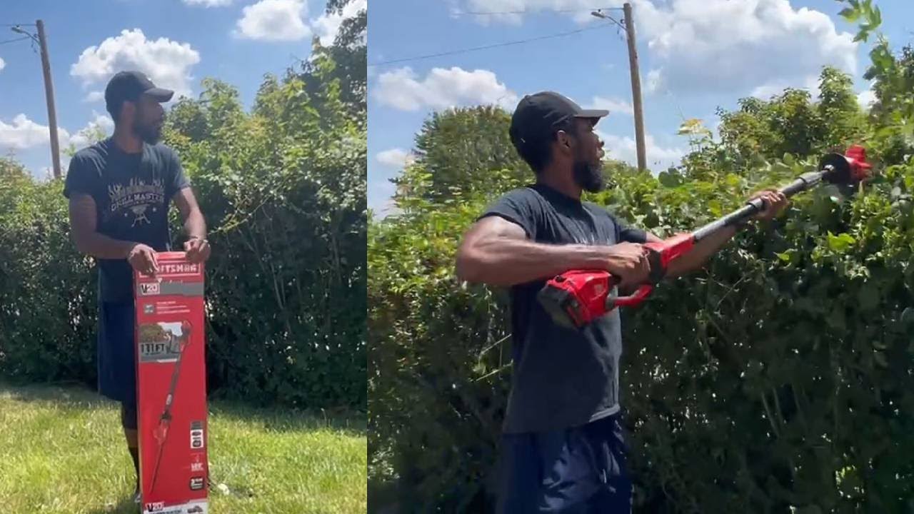 Craftsman Pole Hedge Trimmer Unboxing and Product Review.