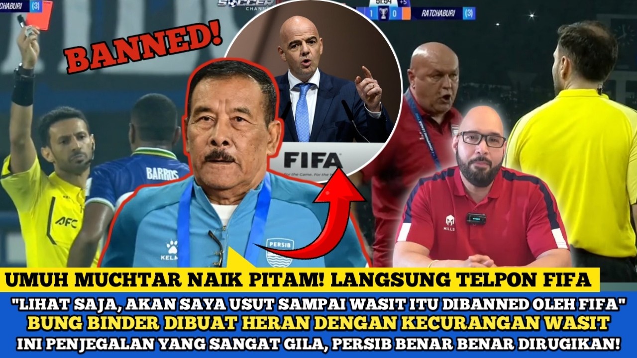 🔵 TELPON FIFA❗ UMUH MUCHTAR NAIK PITAM 🔥 BUNG BINDER DIBUAT HERAN DENAGN KECURANGAN WASIT 😱