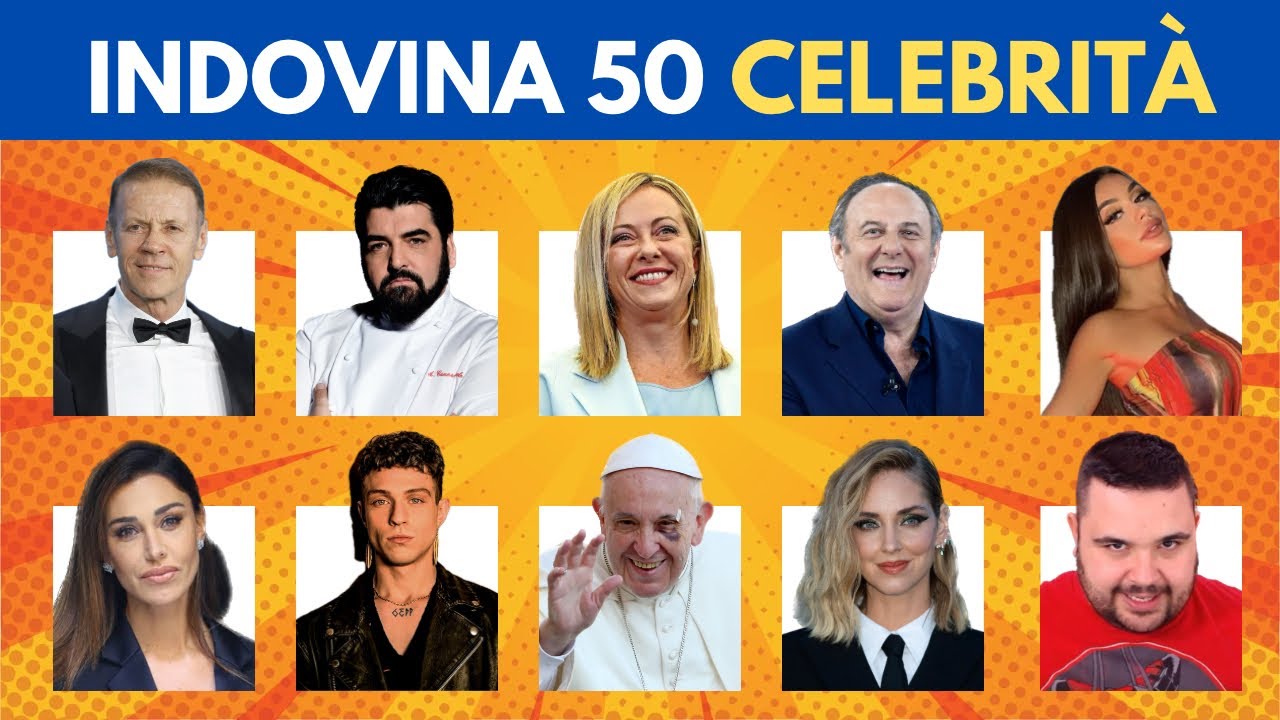 Indovina La Celebrità Italiana | Quiz Test