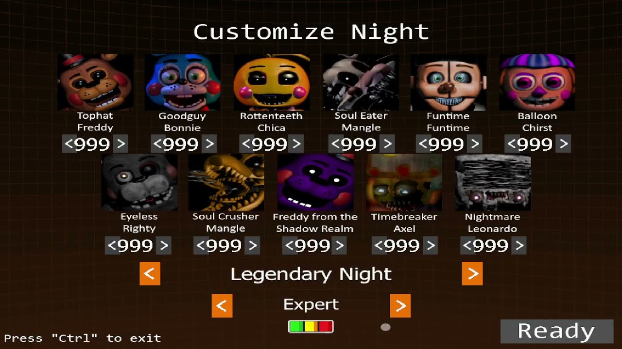 FNaF Ultimate Edition 3 - LEGENDARY NIGHT COMPLETE