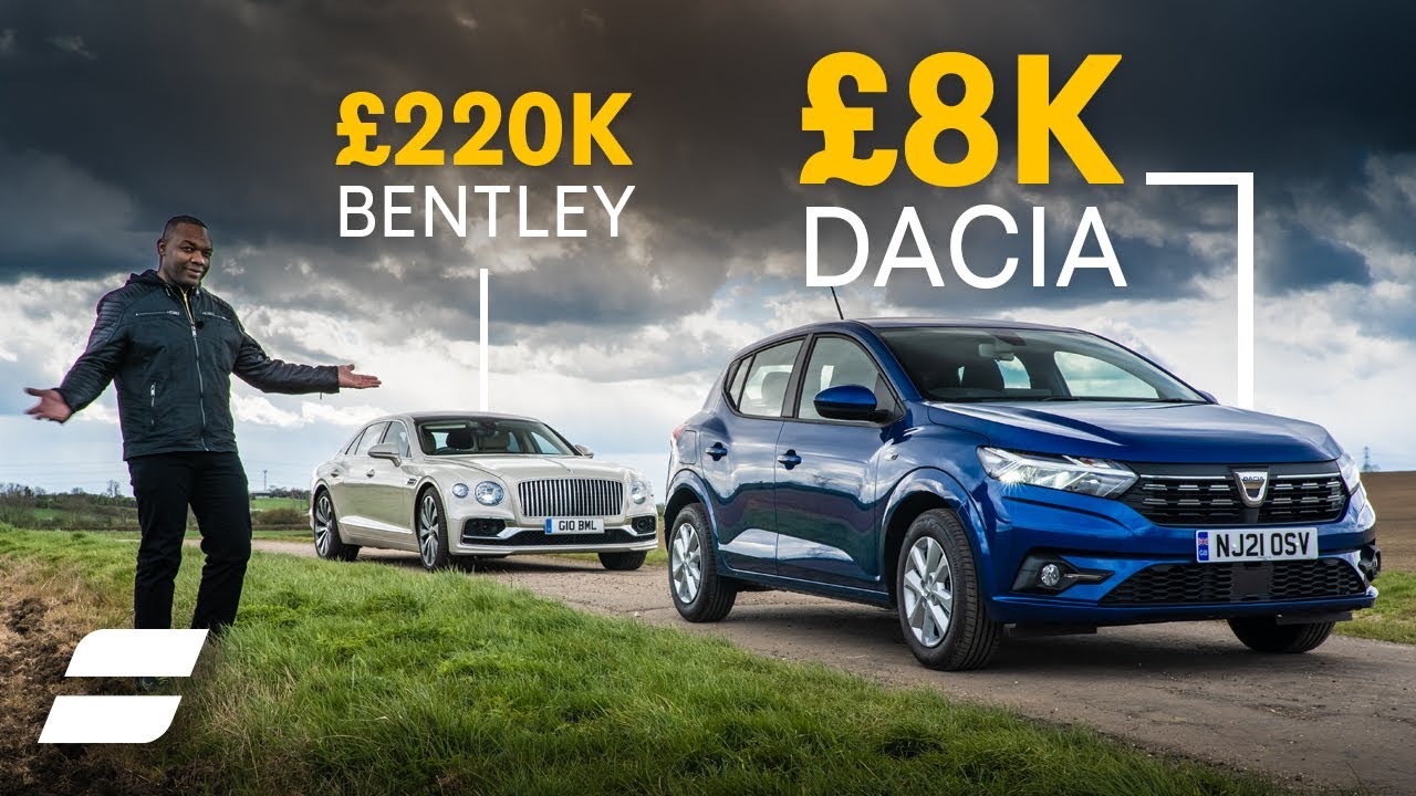 Dacia Sandero Review: &pound;8K hatchback vs &pound;220K Bentley | 4K