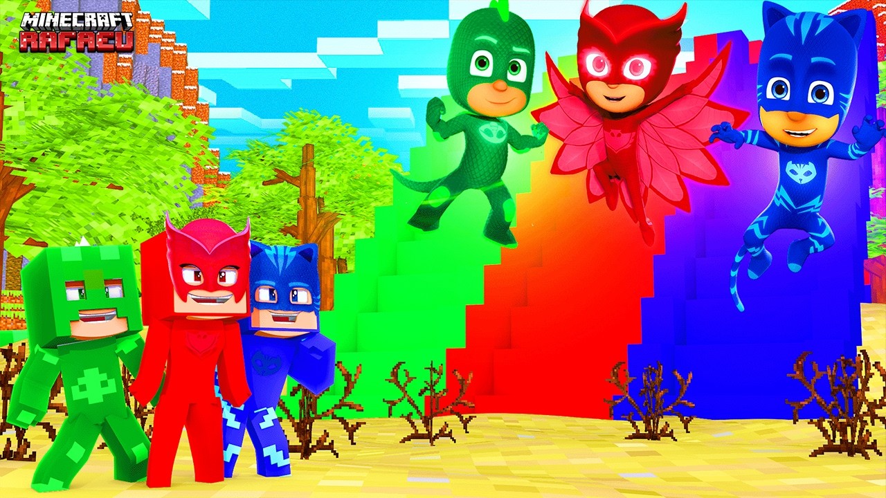 NÃO ESCOLHA a ESCADA ERRADA dos Pj Masks no Minecraft