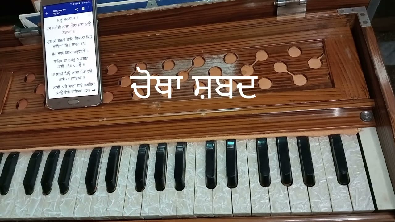 One tune on Sevan shabad female scale/jin ke chole ratde pyare shabad