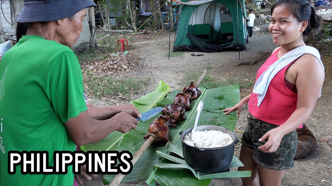 Philippines Village Family Day - How to Cook Roasted Chicken