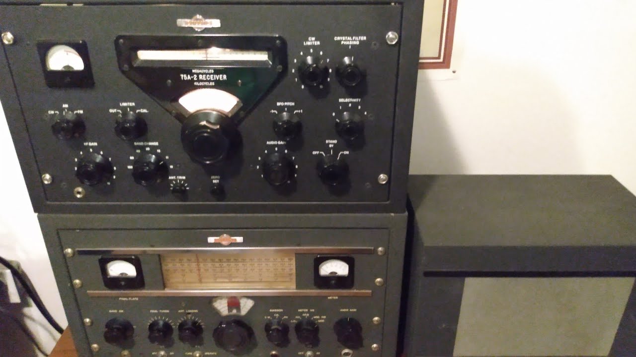 Just hooking up the Collins 75a2 restored by Howard Mills, and 32v2