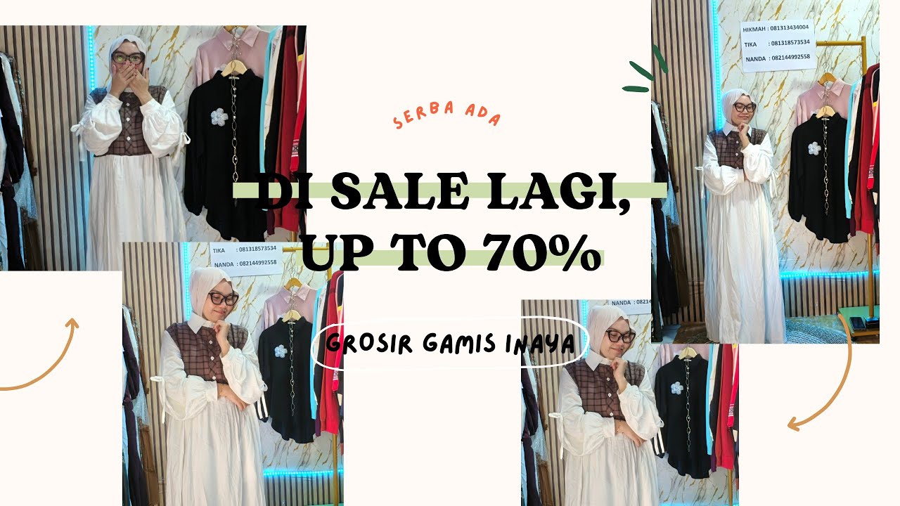 SERBA ADAAA, DI SALE LAGII UPTO 70%🤩#fashion #gamismurah 