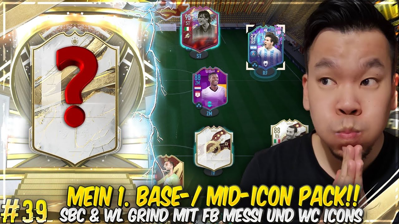 MEIN ERSTES 87+ BASE  MID ICON PACK 🔥🔥 WL MIT FB MESSI & RULEBREAKER MALDINI 😂 FIFA RTG#39