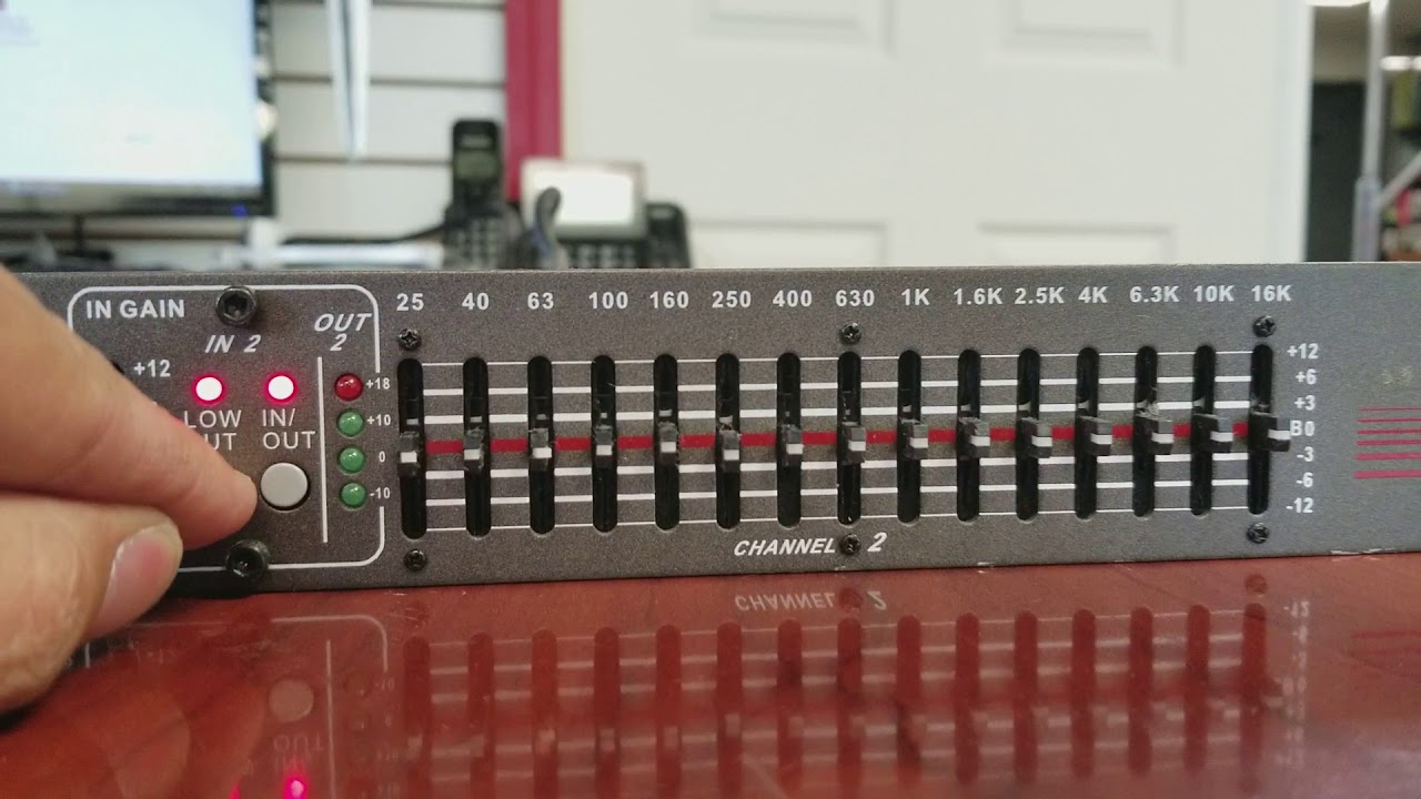 DOD SR430 Qx Stereo Dual 15 Band EQ equalizer Rack mount XLR for sale