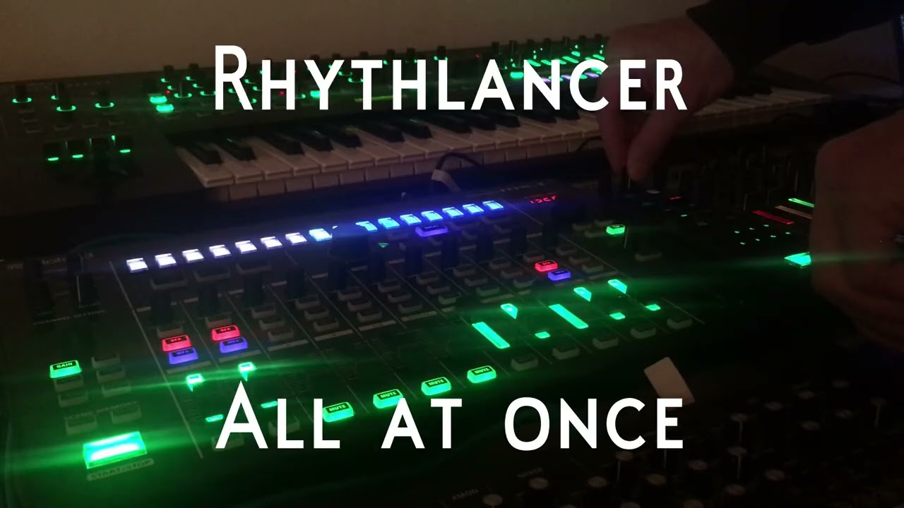 All at once: #dawlessjam #roland #techno #electronicmusiclovers #unmastered #music #hardwarejam