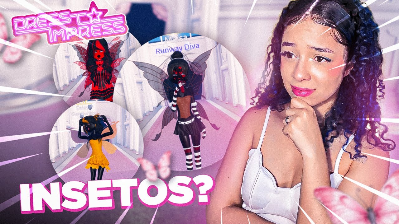 Jogando DRESS TO IMPRESS e o tema &eacute; INSETOS! -&nbsp;Maisa&nbsp;Blox&nbsp;🦄💙