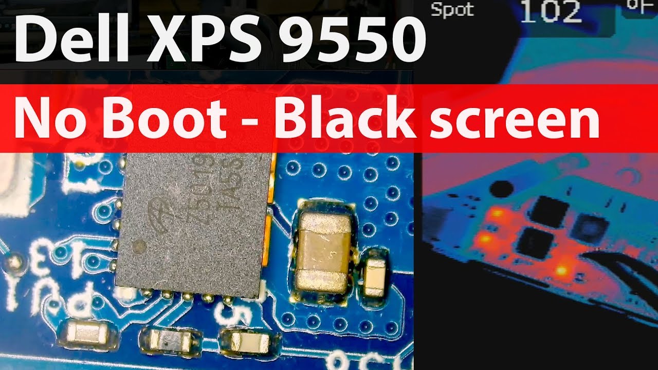 Dell XPS 9550 Not Turning on - No Boot Black Screen Repair