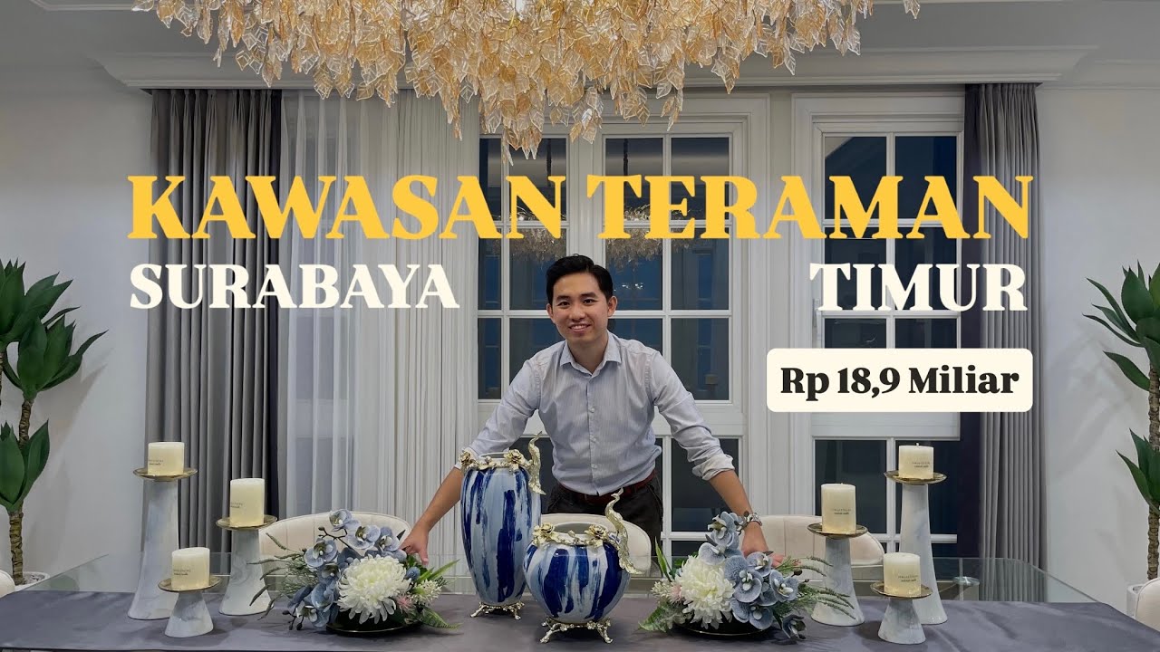 Rumah 3 Lantai Super Mewah dengan Lift – 𝙂𝙧𝙖𝙣𝙙 𝙋𝙚𝙣𝙞𝙣𝙨𝙪𝙡𝙖 𝙋𝙖𝙧𝙠 Surabaya