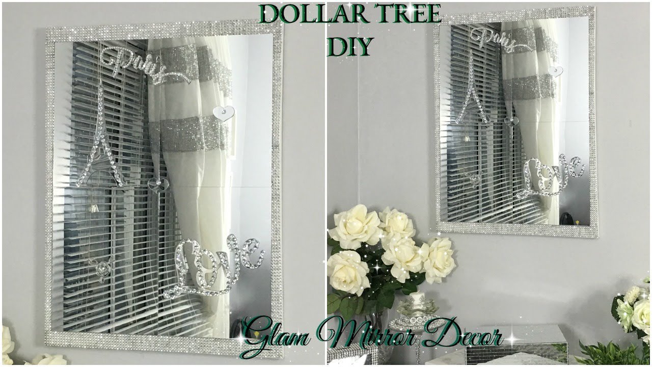 DOLLAR TREE DIY | QUICK AND EASY MIRROR WALL DECOR | DIY HOME DECOR IDEAS