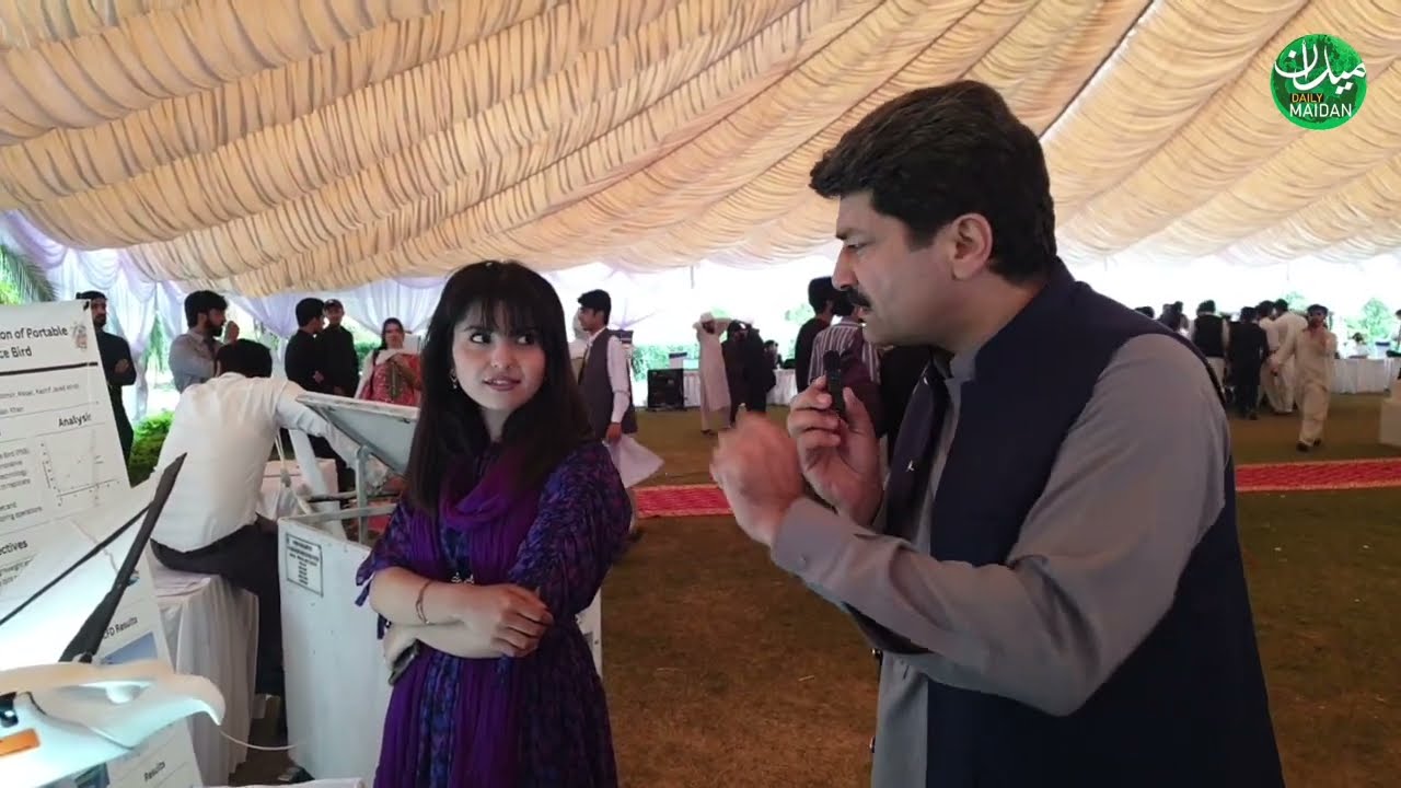 Our Female reporter for 5 Minutes | Surveillance drone made by students of UET Peshawar | Fida adeel
