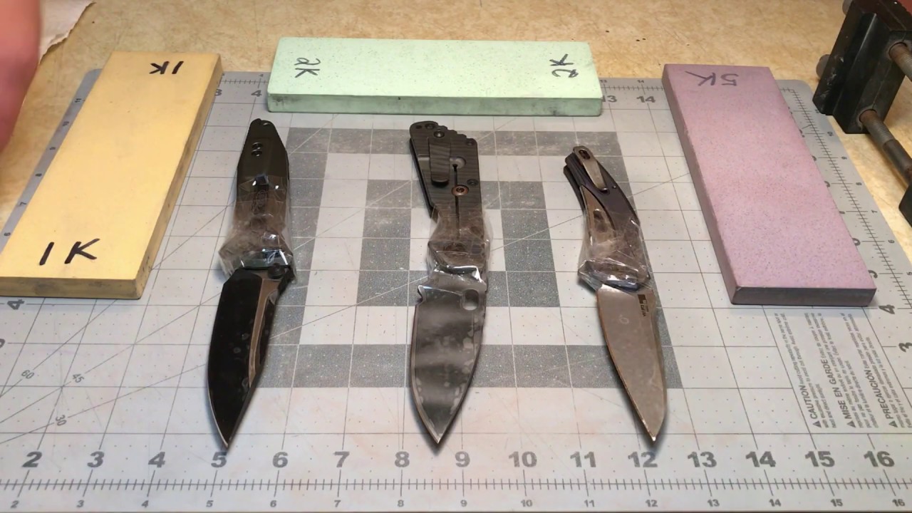 Knife Sharpening - Kershaw Bareknuckle - Shapton Pro