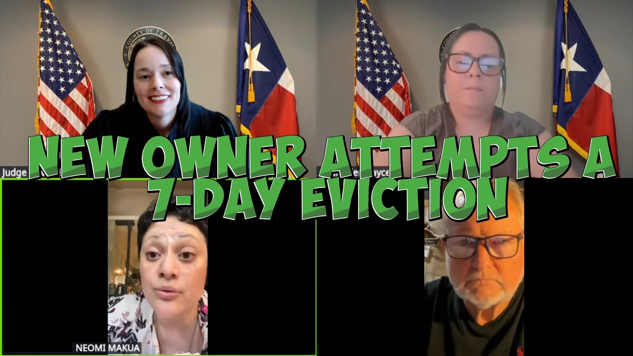 New Owner Attempts A 7-Day Eviction