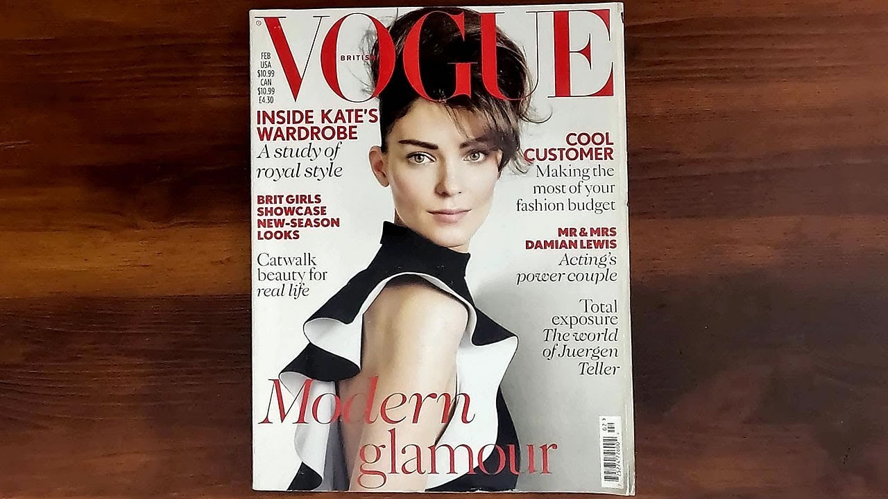 British Vogue February 2013 Kati Nescher, Damian Lewis | ASMR Magazine Flip Through