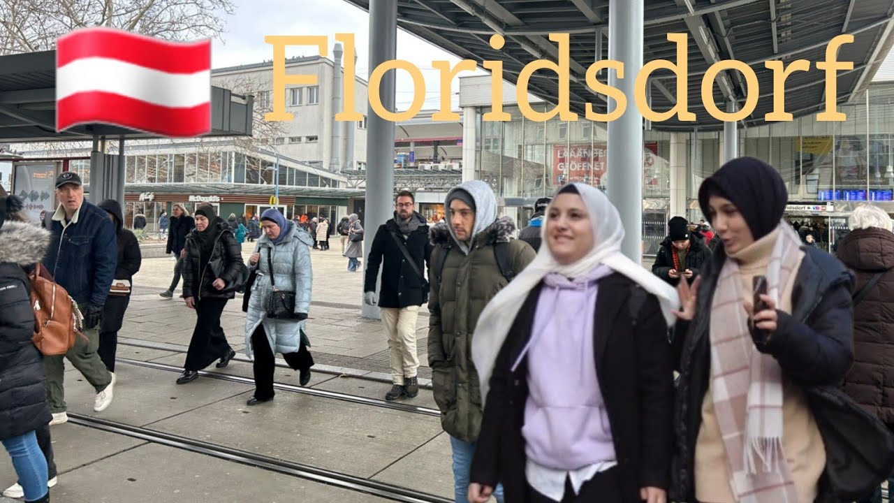 Vienna Floridsdorf walking Tour🇦🇹 [FULL TOUR] 4K 60FPS