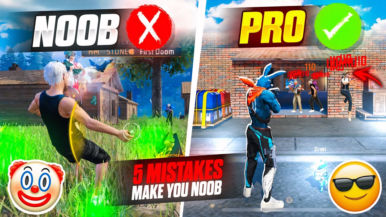 HOW TO BECOME PRO 🔥 PLAYER || DON’T DO THIS MISTAKES 🥵 || NOOB 🤡 PRO 😎 || FREE FIRE