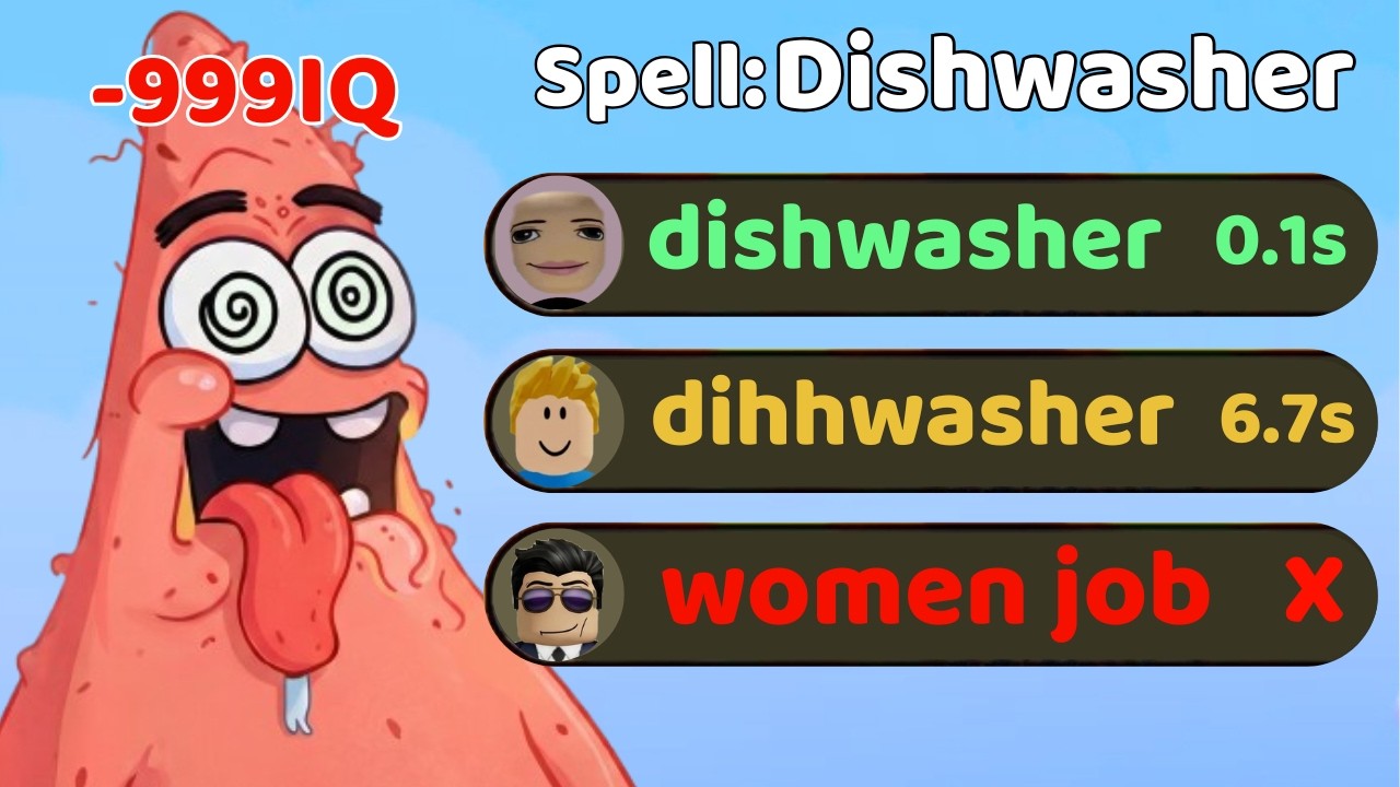 Dumb Roblox  kids Spelling Race Fails That Are to Watch... 🤡