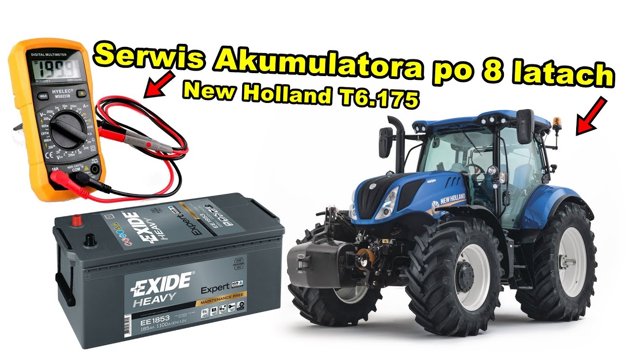 Jak wygląda akumulator po 8 latach? | Czy nowy wytrzyma tyle co stary? | #Akumulator New Holland T6